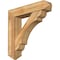 Ekena Millwork Olympic Arts and Crafts Rough Sawn Bracket w/ Offset Brace, Western Red Cedar, 8"W x 36"D x 36"H BKT0806X36X36OLY03RWR - alternate 1